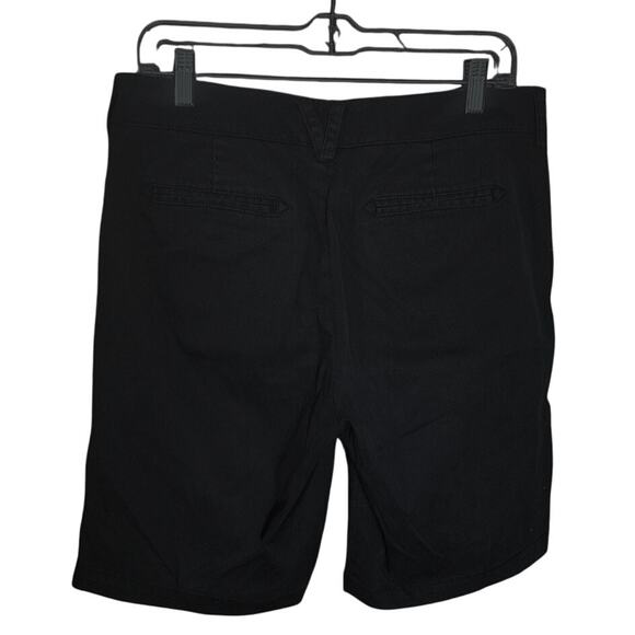 Dockers' Women 8 Black Cotton "Curvy" Mid Rise Stretch Uniform Chino Shorts - Picture 2 of 5